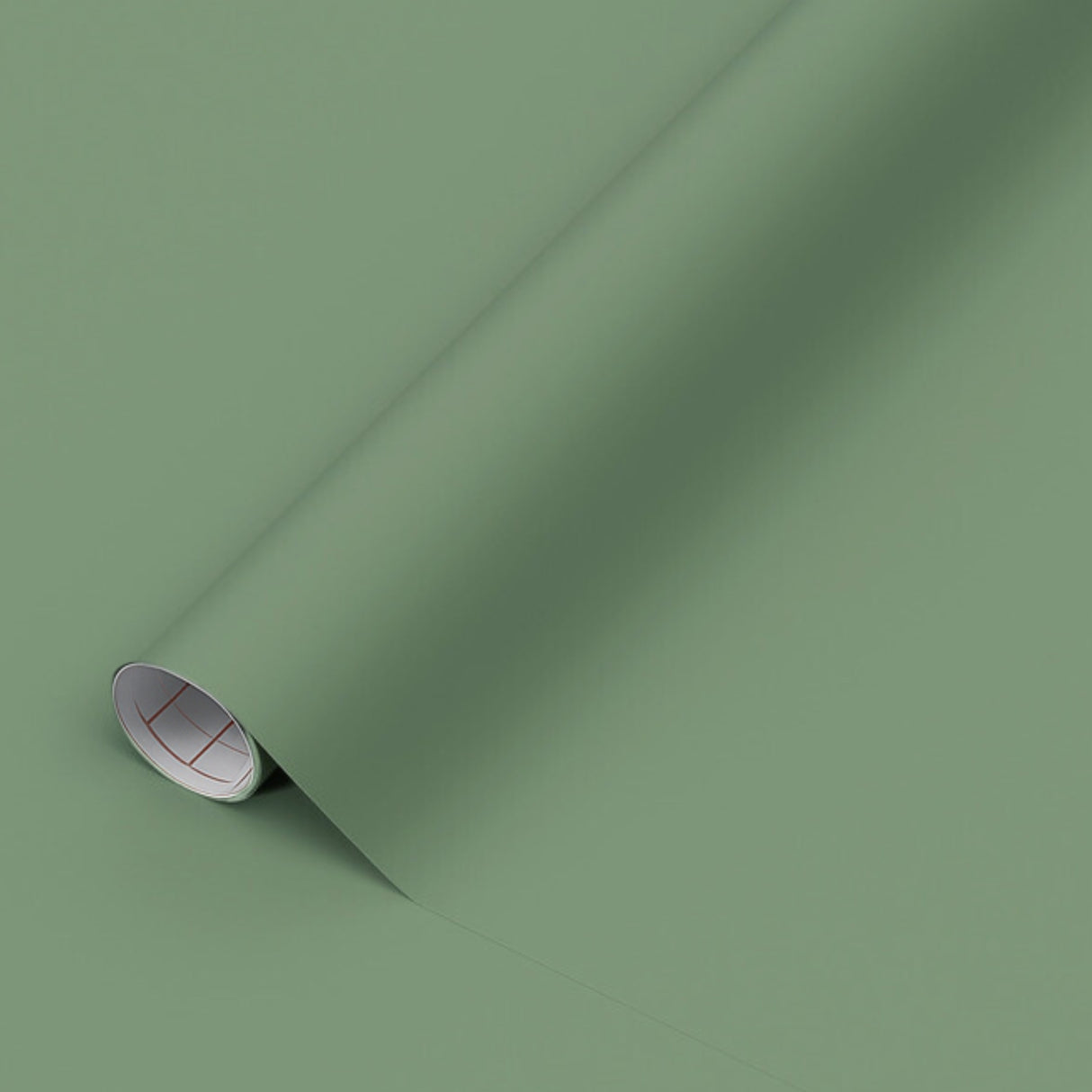 Vareprøve: Uni matt jade green kontaktplast