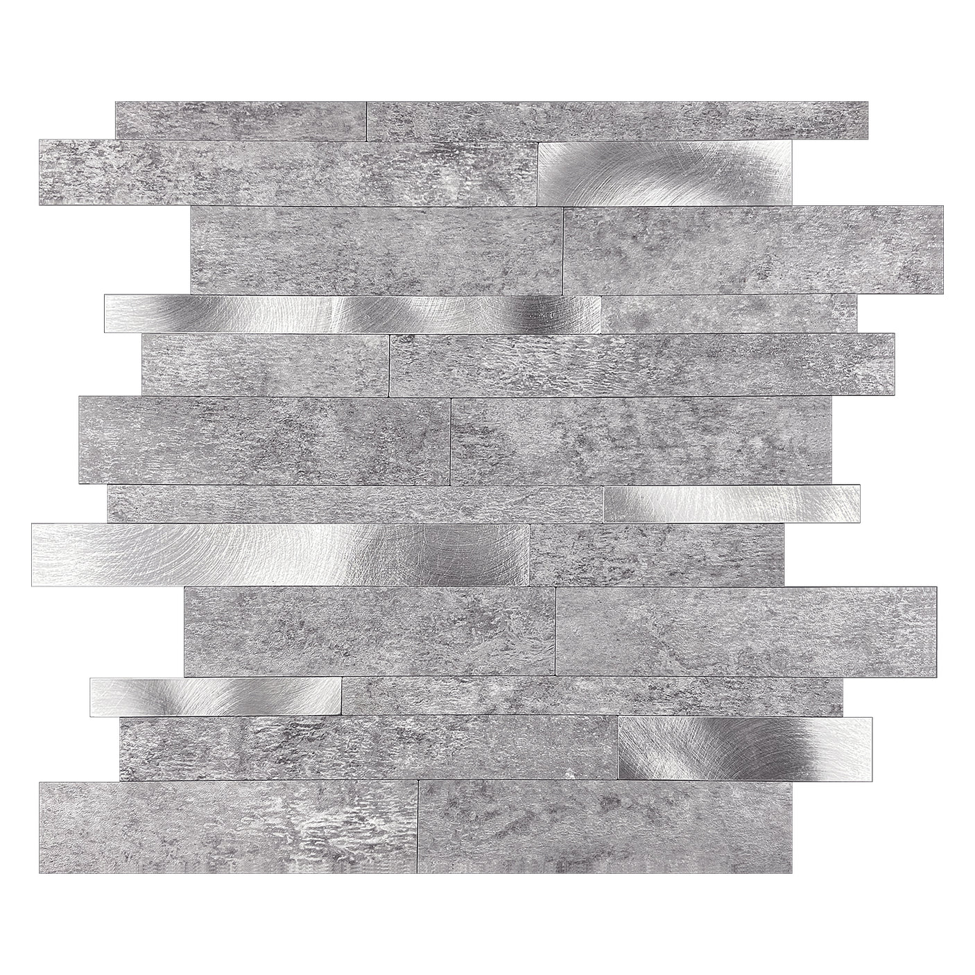 Stein lys grå XL selvklebende veggfliser med naturtro steinstruktur i lyse nyanser.