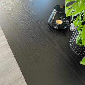 Treverk sort | glatt matt kontaktplast