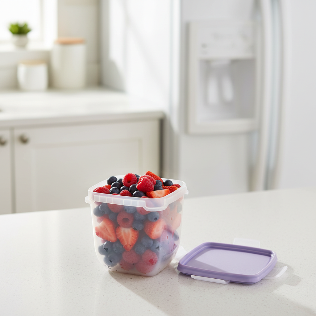 plassbesparende bokser til fryser organisering