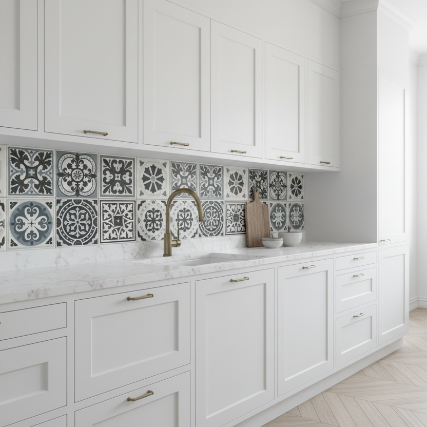 8-pk Victoria selvklebende fliser