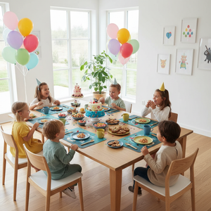 Barnebursdag med piratbordbrikker