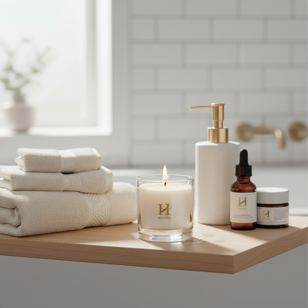 Duftlys i glass med Raspberry Sweet Champagne til stue og bad