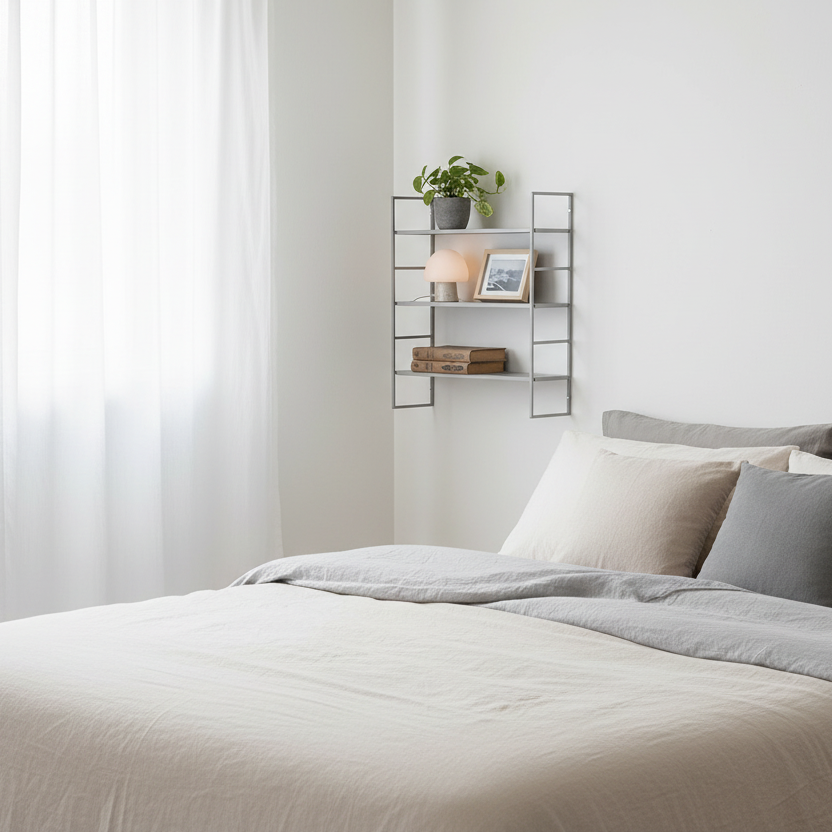 Beja hyller i soverom - riktig størrelse