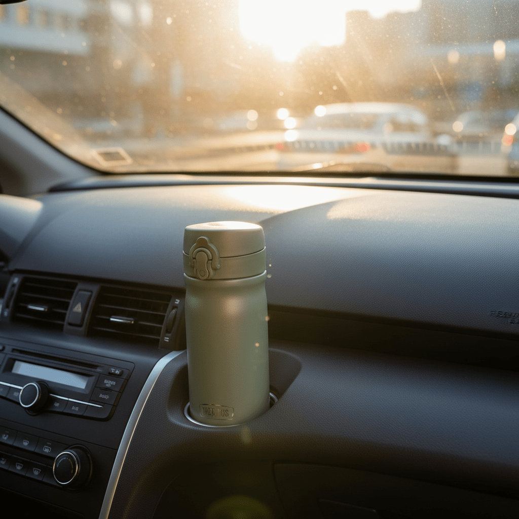 Thermos reisekopp 350 ml i Dusty Green til kaffe og te