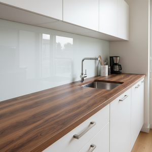 Boston oak kontaktplast på kjøkkenbenk