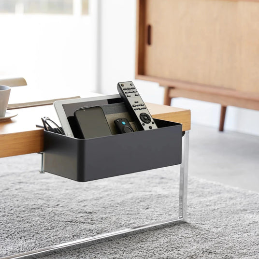 Smart oppbevaringsboks til bord, sort 30 x 18 cm - Lindas Dekor