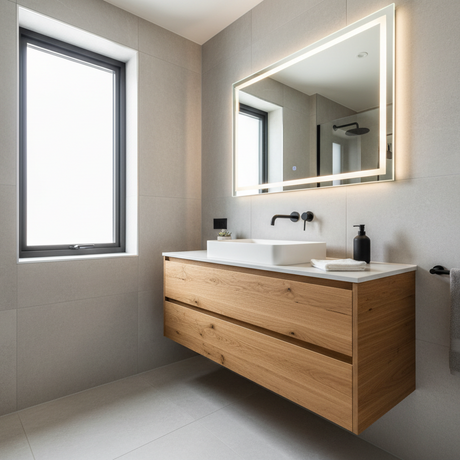 Brekstad eik – moderne ekte hjem bad