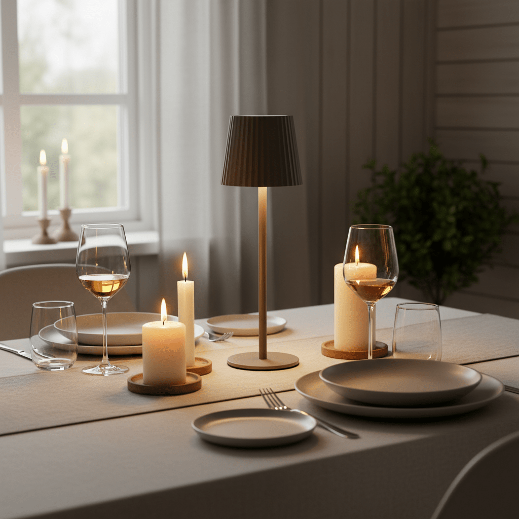 USB ladbar LED lampe til balkong, uterom og kveldsbelysning