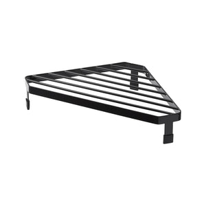 Varmebestandig hjørnestativ i svart stål til kjøkkenbenk