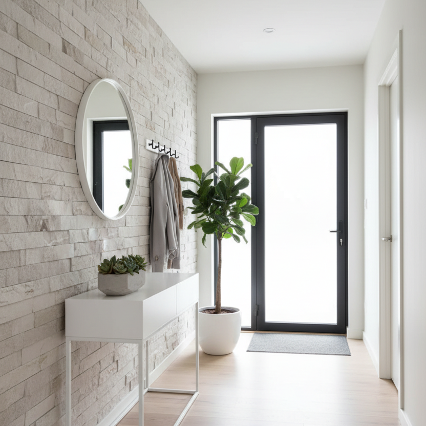 Calastra steinmønster kontaktplast i entré