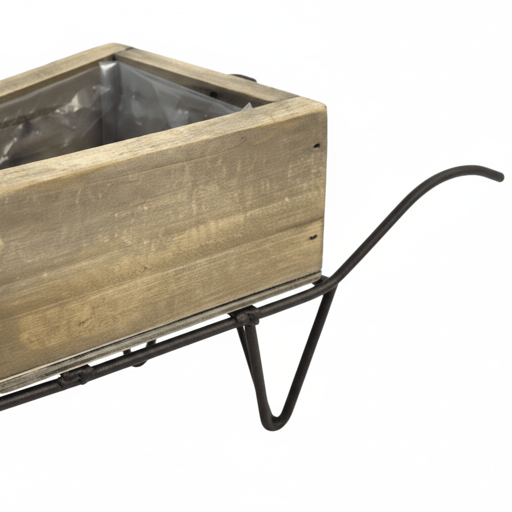 Liten trillebår 48 x 19,5 x 19 cm til hage og terrasse