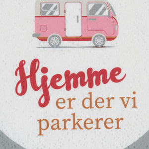 20 pk papirservietter med bilmotiv til camping