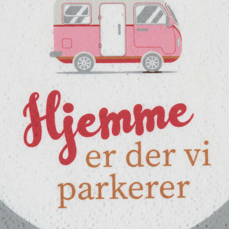 20 pk papirservietter med bilmotiv til camping
