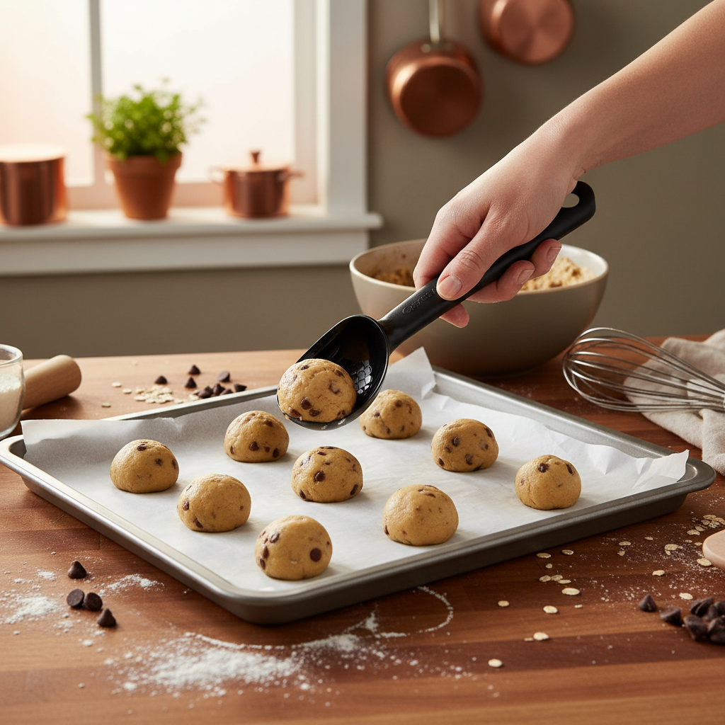 GastroMax dessertskje til forming av jevne iskuler