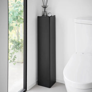 Diskré toalettpapirholder med hjul sort 80,5 cm - Lindas Dekor