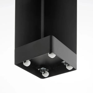 Diskré toalettpapirholder med hjul sort 80,5 cm - Lindas Dekor