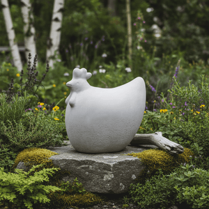 2-pack DBKD Concrete Hen 14 cm + 18 cm påskpynt - Lindas Dekor