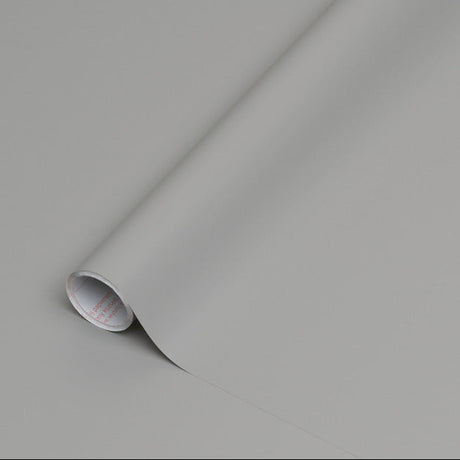 Kjøkken med fronter fornyet med Uni Matt Grå kontaktplast – minimalistisk og helhetlig look
