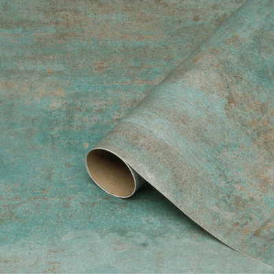 Dekorativ kontaktplast som imiterer metall, glitter og mer