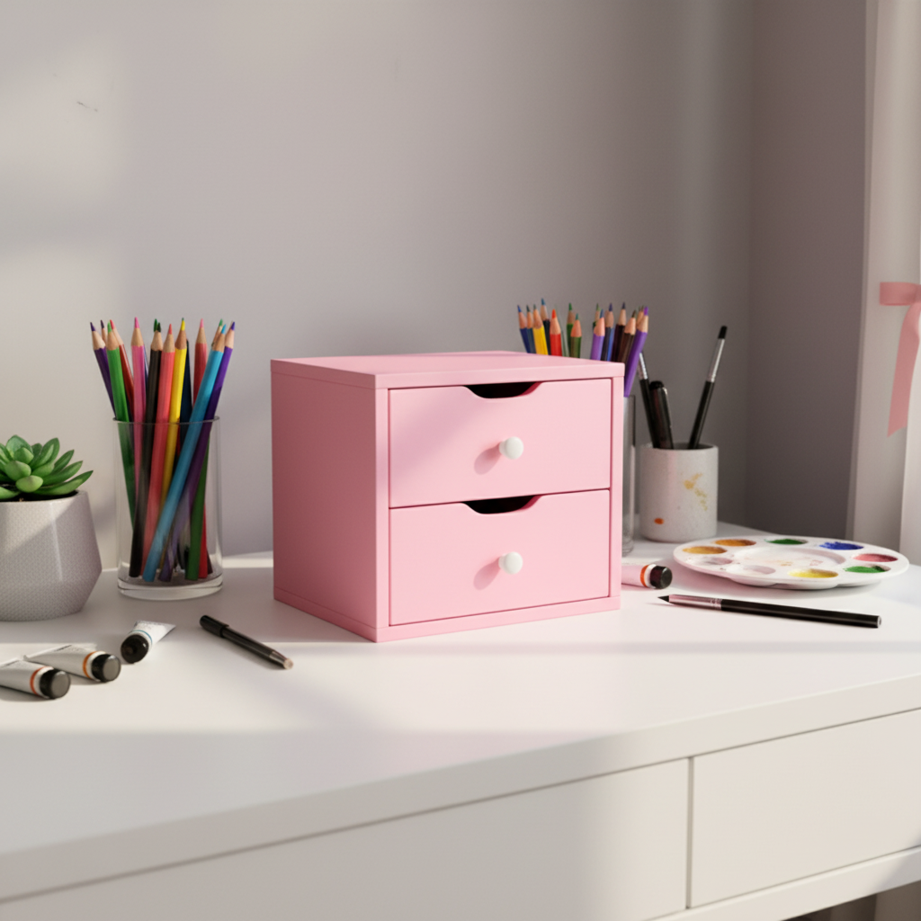 Pastell rosa selvklebende folie – slitesterk og vaskbar møbelfornyelse