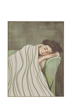 Innrammet lerretsbilde med kvinnemotiv Mona 58 x 78 cm – produktbilde 3