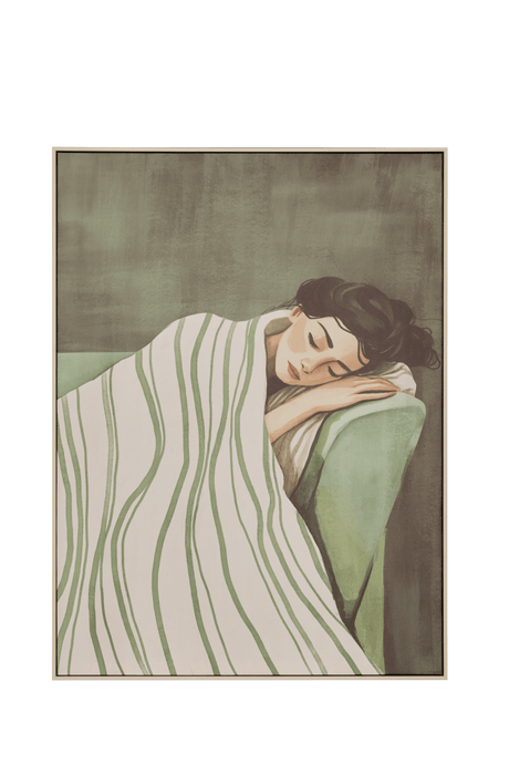 Inrammat lerretsbild med kvinnmotiv Mona 58 x 78 cm – produktbild 3