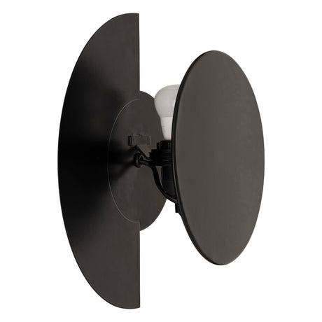 Reversibel vegglampe Mysti sort 30,5 cm