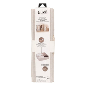 Skuffeorganiser 2 rom M beige 36x36 cm – emballasje 1
