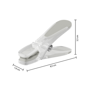 Mål på klesklype i plast, 8 x 3 cm