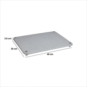 Grå diatomitt diskmatta 40 x 30 cm – mått och dimensioner
