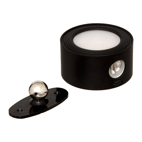 Oppladbar magnetisk LED-vegglampe sort 8 cm – detaljbilde 7