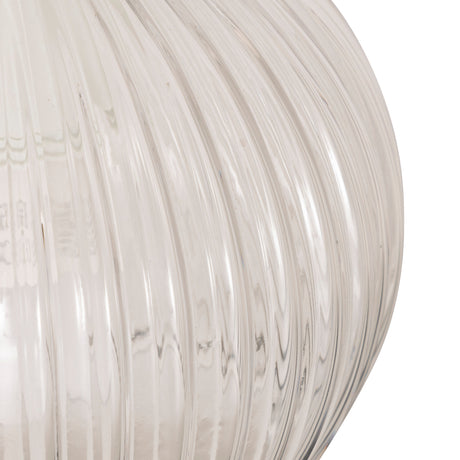 Vegglampe Krys med rillet glass gull 30 cm – materialnært