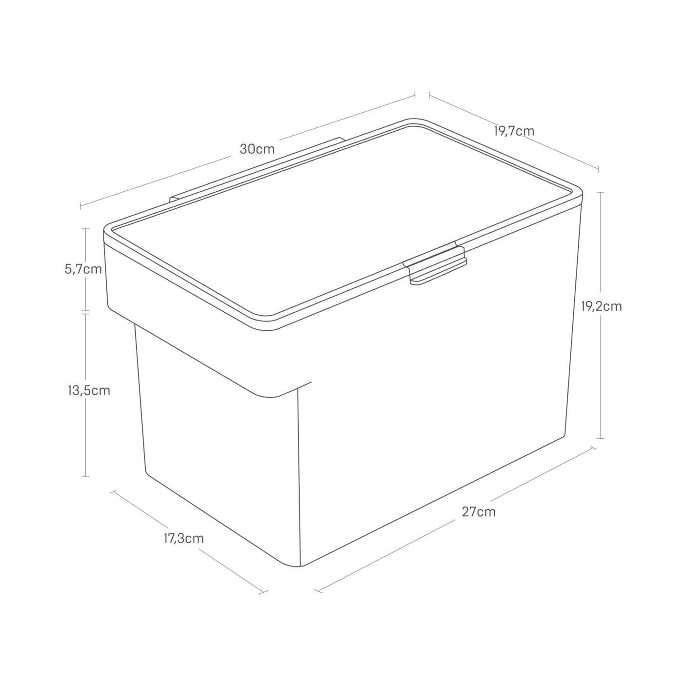 Praktisk fôrbeholder til tørrfôr med silikonforsegling