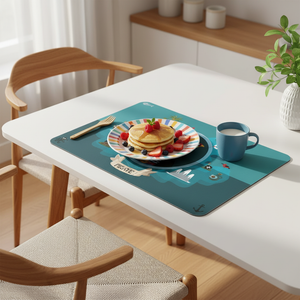 Frokostoppsett med piratbordbrikke