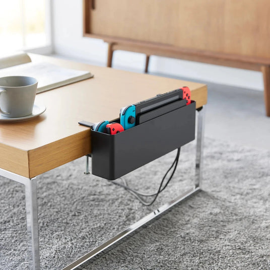Smart oppbevaringsboks til bord, sort 30 x 10 cm - Lindas Dekor