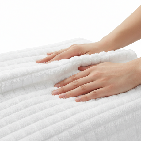 Håndkle i hvit farge som passer til alle baderom