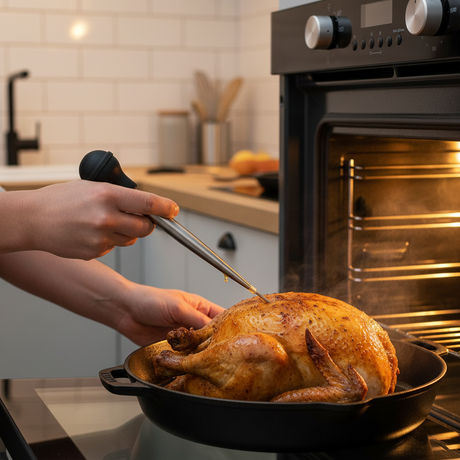 marinadepipette som suger opp kraft og fordeler væske