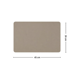 Bordbrikke taupe 45 x 30 cm - Lindas Dekor Bordbrikke