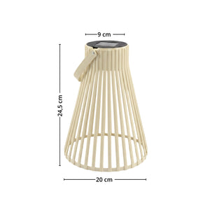 Solarlampa beige 20 x 24 cm