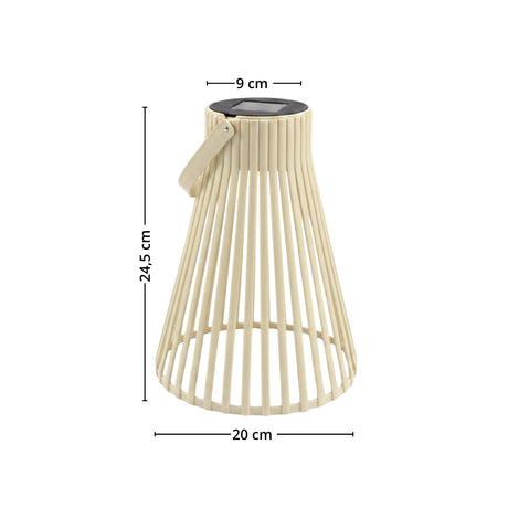 Solarlampa beige 20 x 24 cm