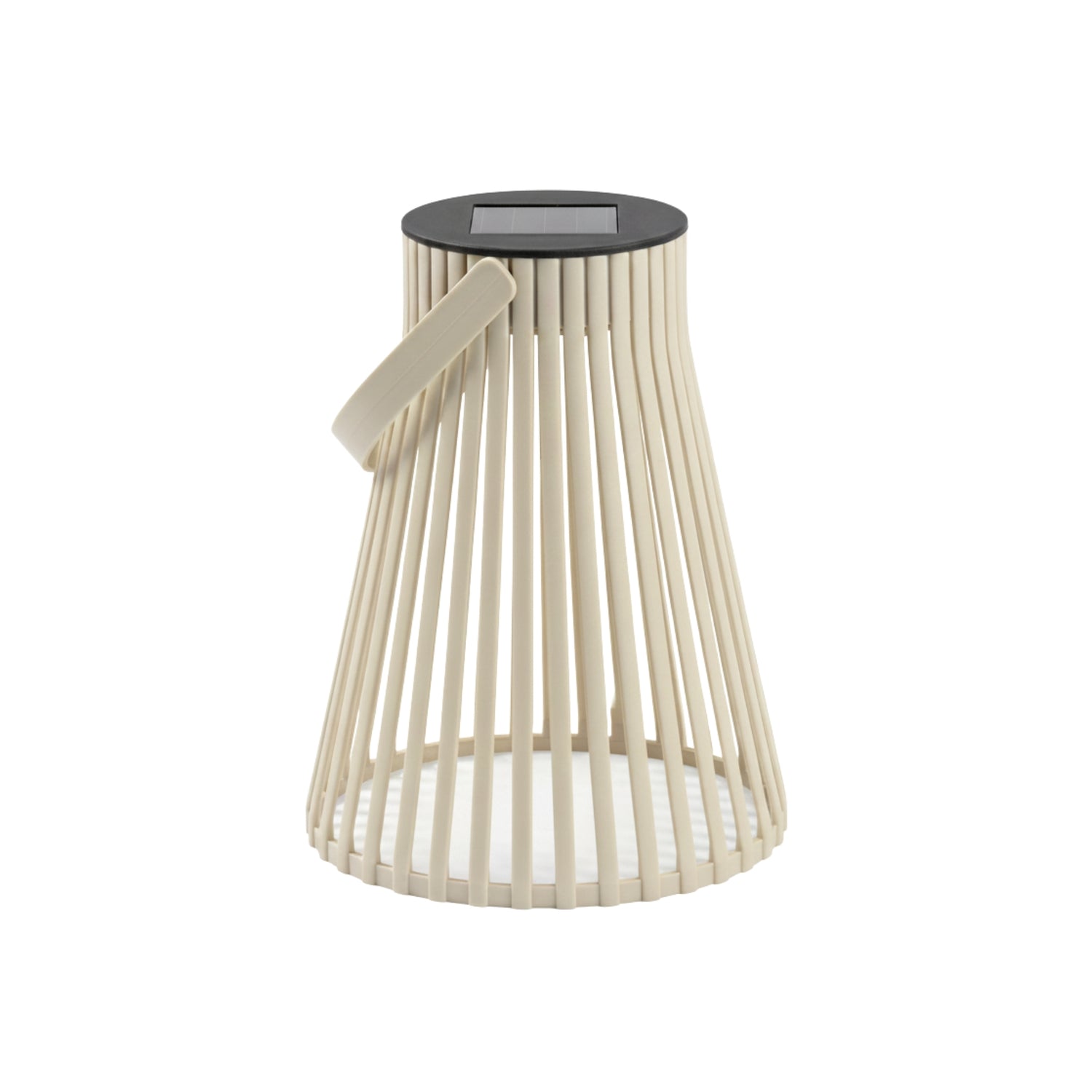 Solarlampa beige 15 x 18 cm
