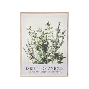 Innrammet lerretsbilde med botanisk motiv Cecilia 45 x 60 cm