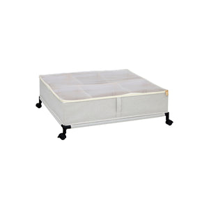 Oppbevaringsboks med hjul beige