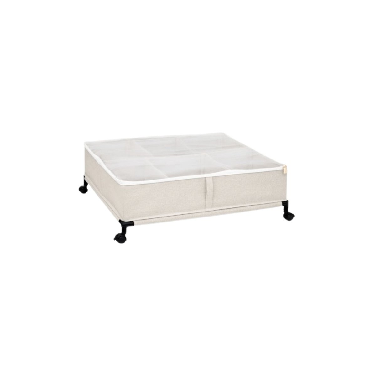 Oppbevaringsboks med hjul beige