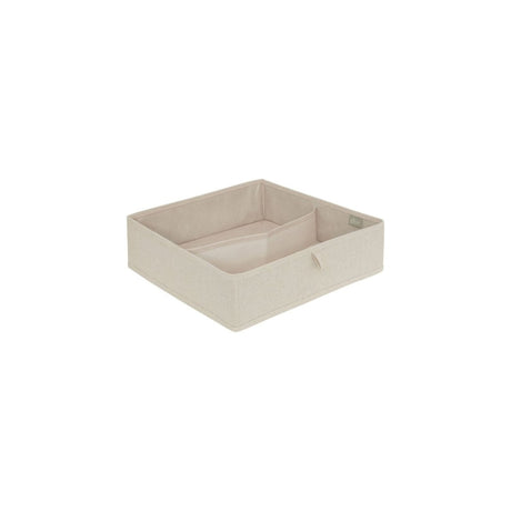 Skuffeorganiser 2 rom M beige 36 x 36 cm