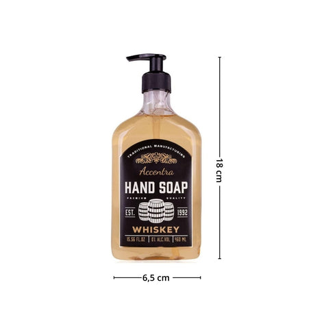 Håndsåpe med pumpe whisky 460 ml med produktmål