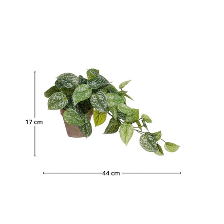 Scindapsus kunstig plante hengende grønn med potte - Lindas Dekor Kunstige planter
