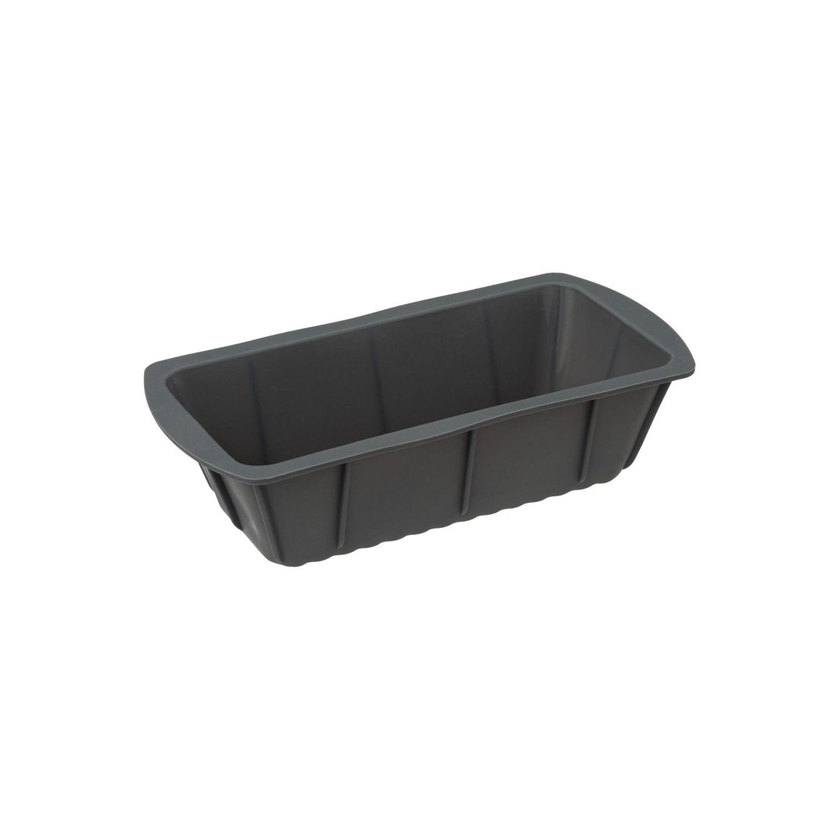 Grå avlang kakeform i silikon, 20 cm