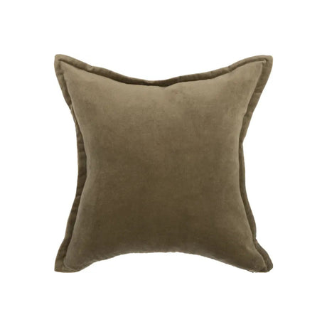 Halvor Bakke putetrekk i brun bomullsvelour 50 x 50 cm